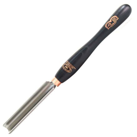 Crown Tools 230RAZW 3/4 Inch M42 Roughing Out Gouge, 10 Inch Black Ash Handle
