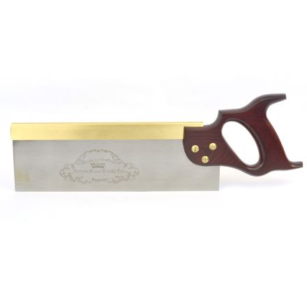 Crown Tools 195 12 Inch 305mm Tenon Saw Brass Back, 13 TPI - Full Handle