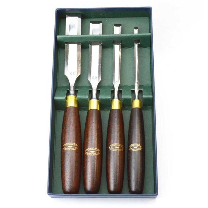 Crown Tool #174R 4-Piece Bench Chisel Set 