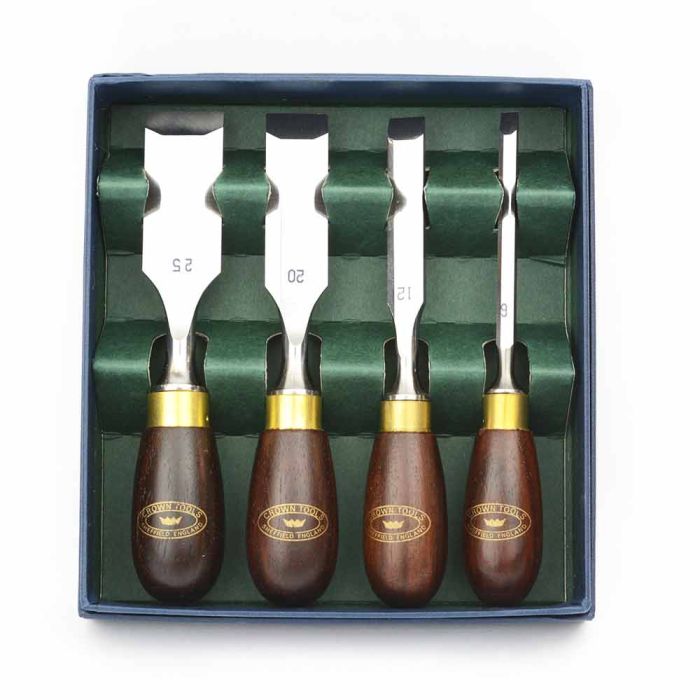 Crown Tools 174RB Pieces Butt Chisel Set